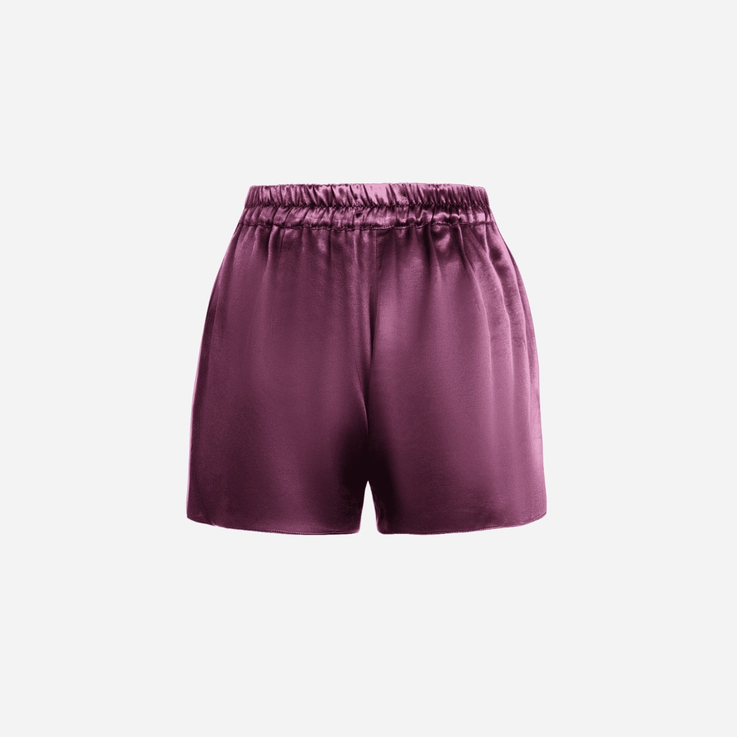 Shorts with high waist BABE - Plum