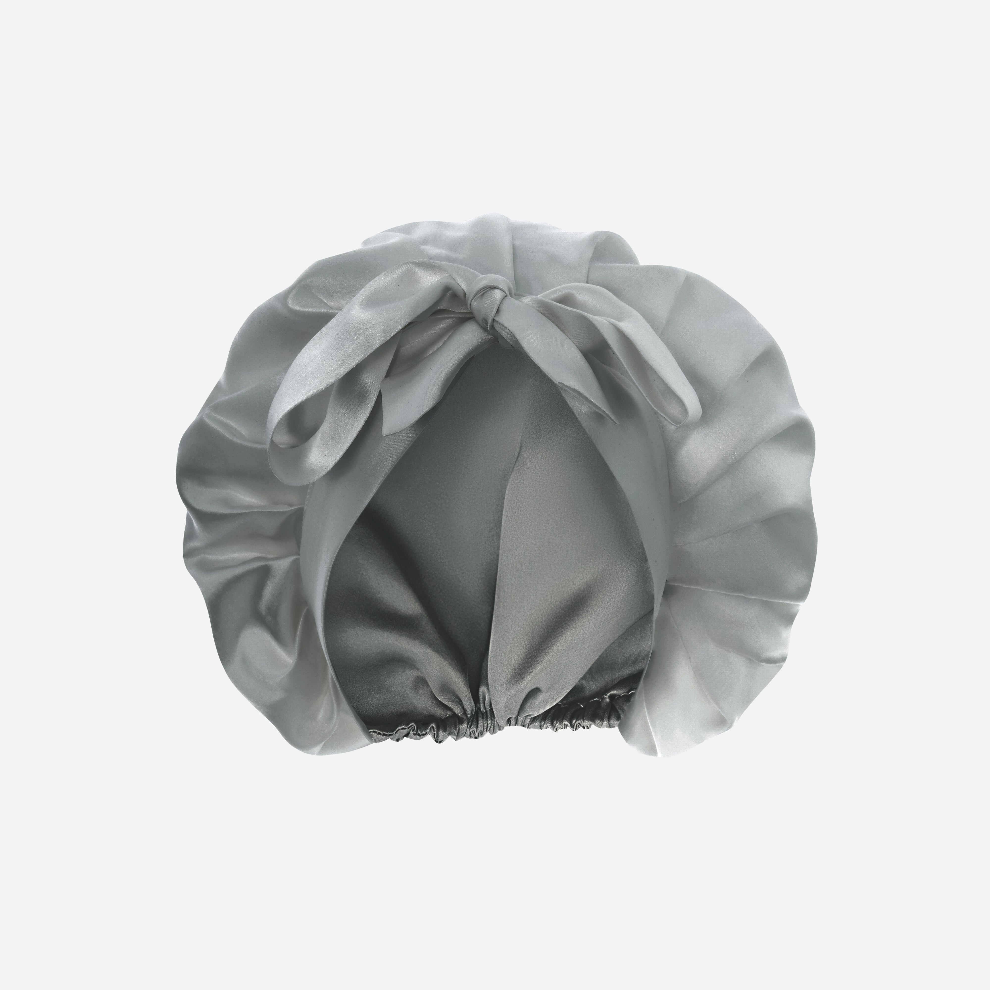 Silk Night Cap - Stone Grey