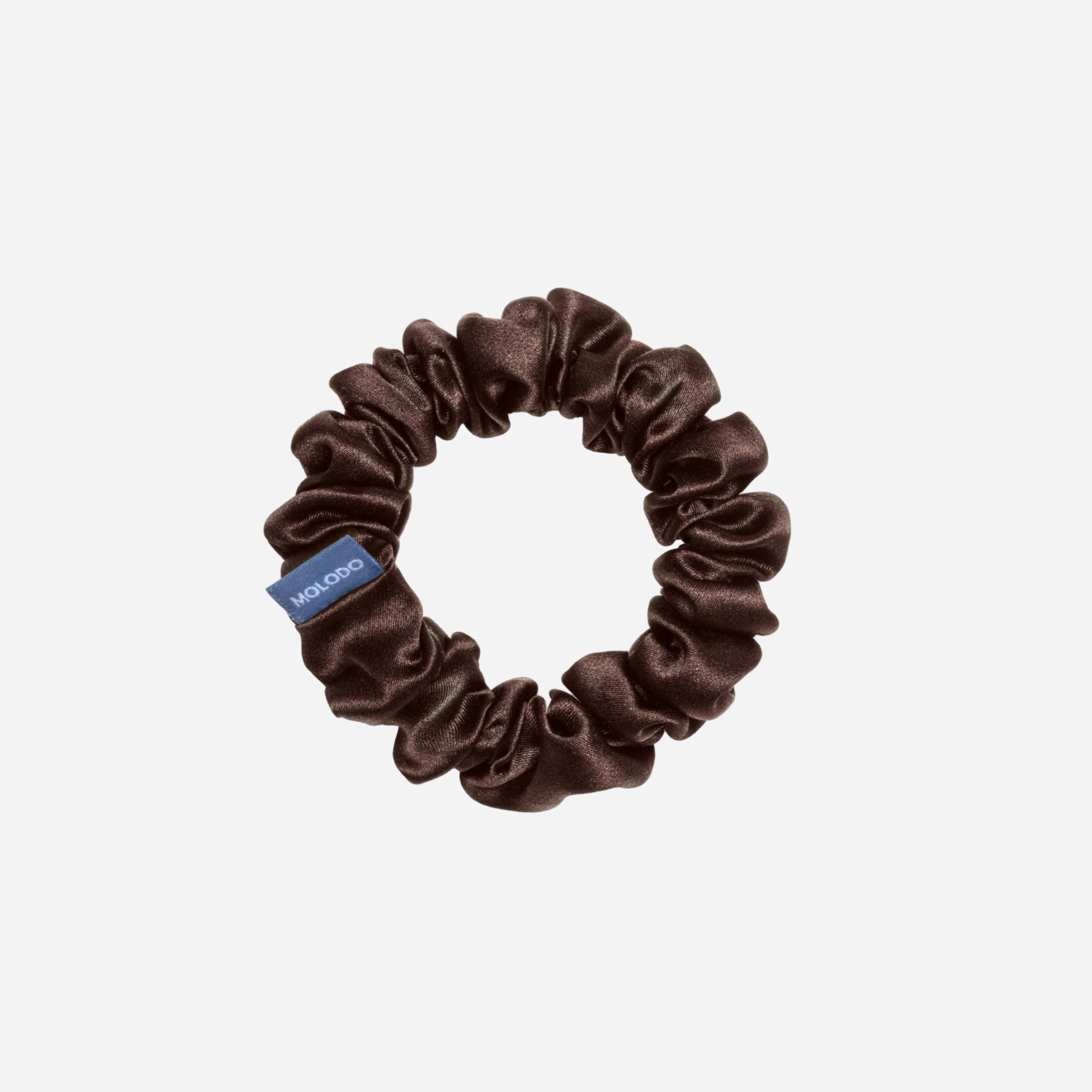 Silk Scrunchie MIDI - Brown