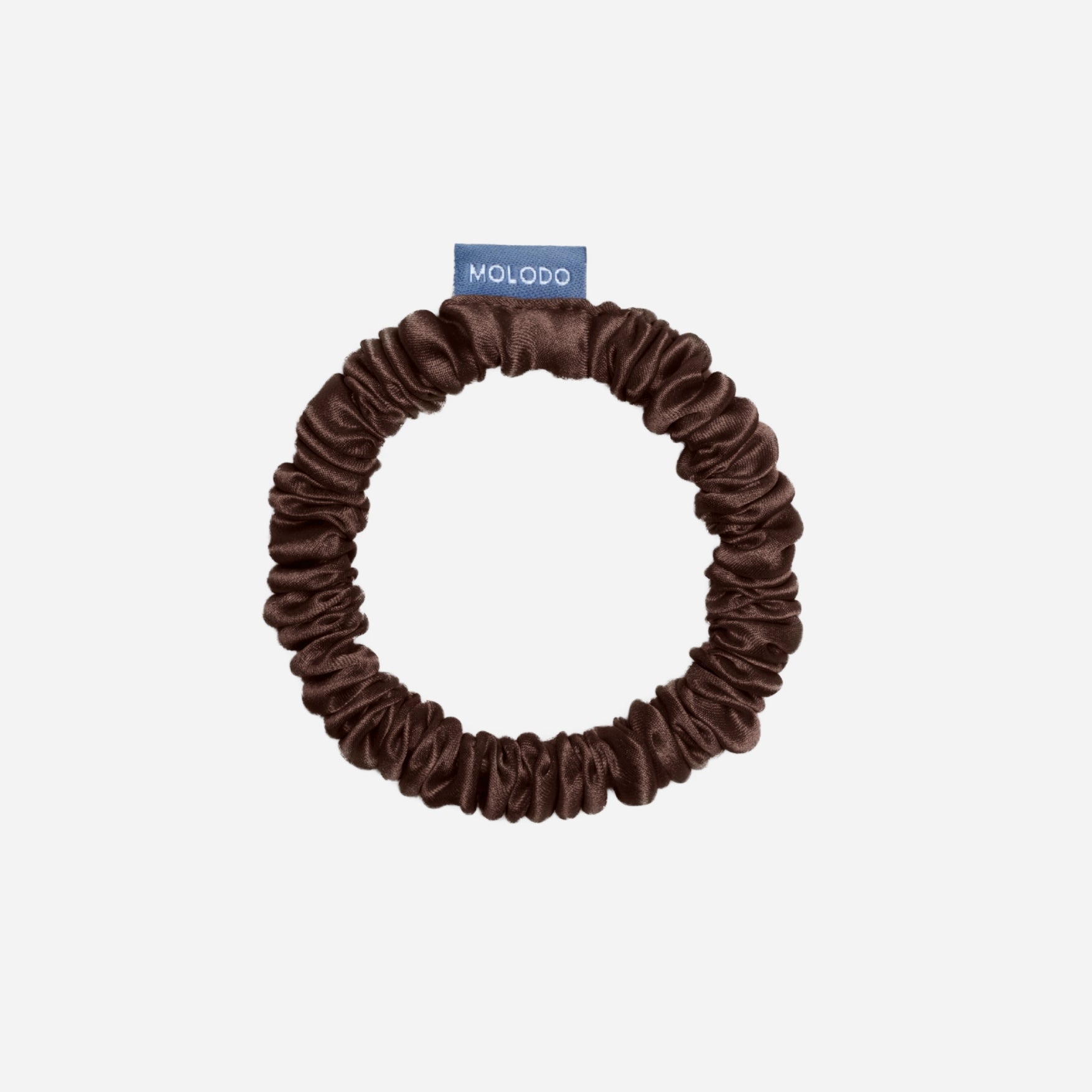 Silk Scrunchie MINI - Brown