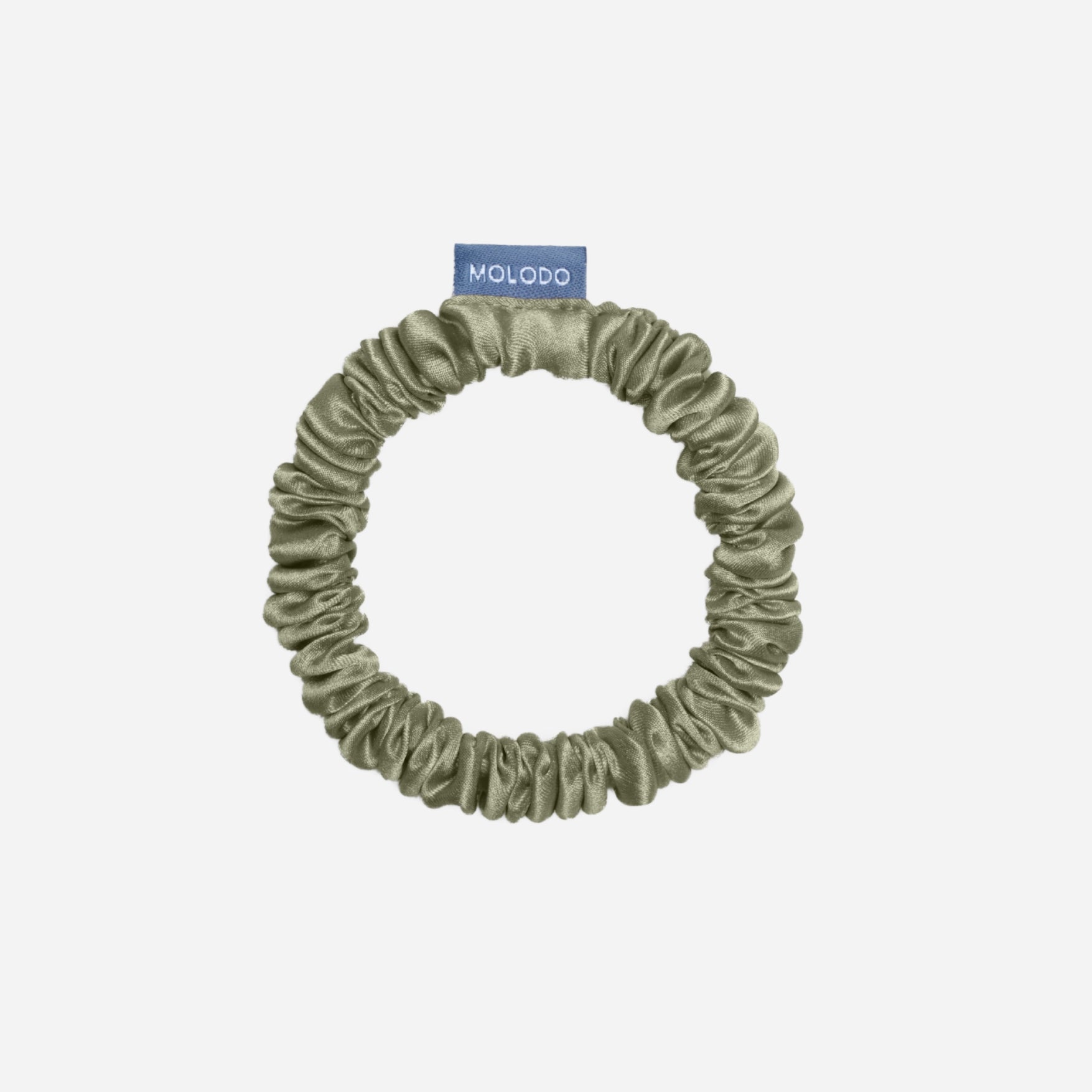 Silk Scrunchie MINI - Forest Moss