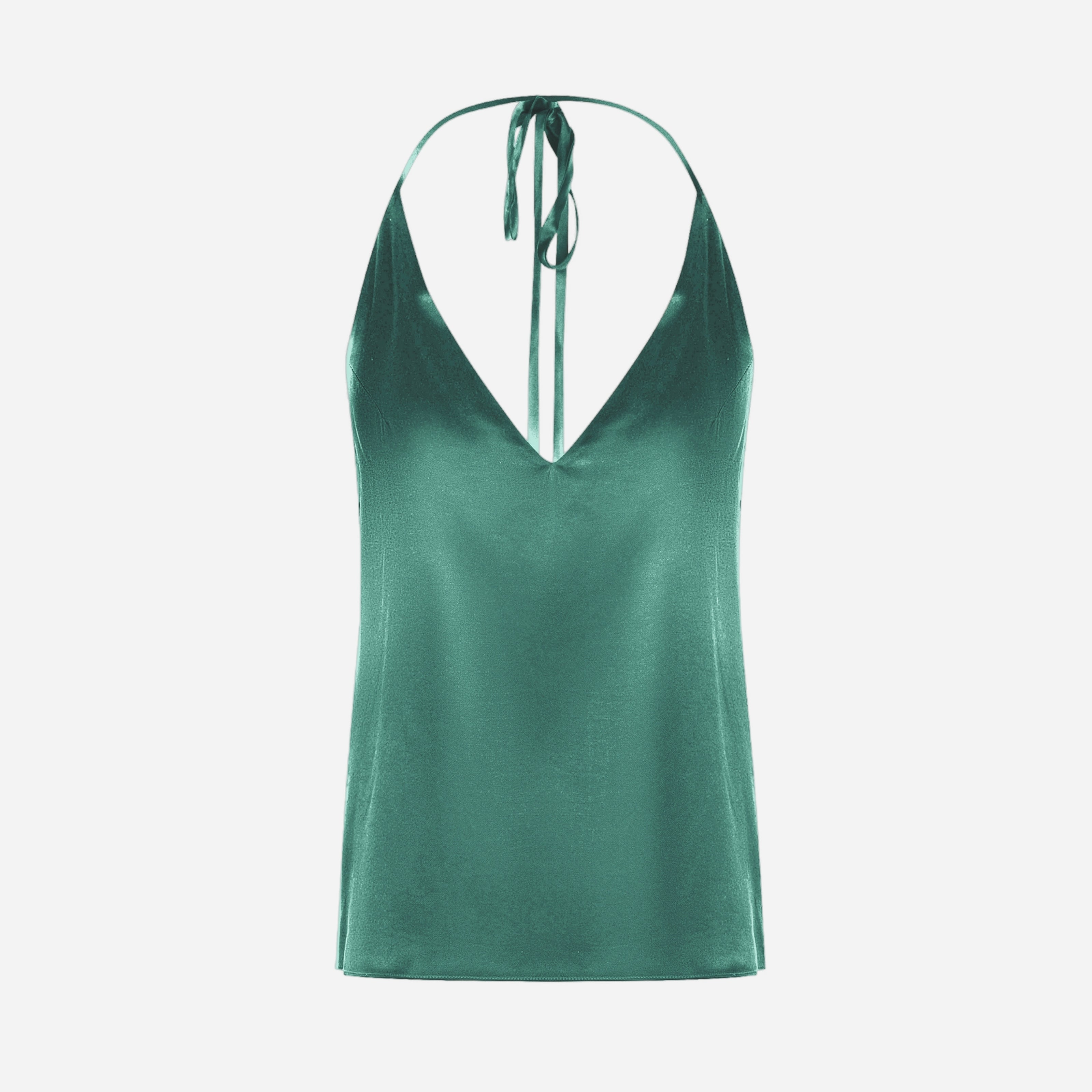 Silk Transformer Top - EVERGREEN