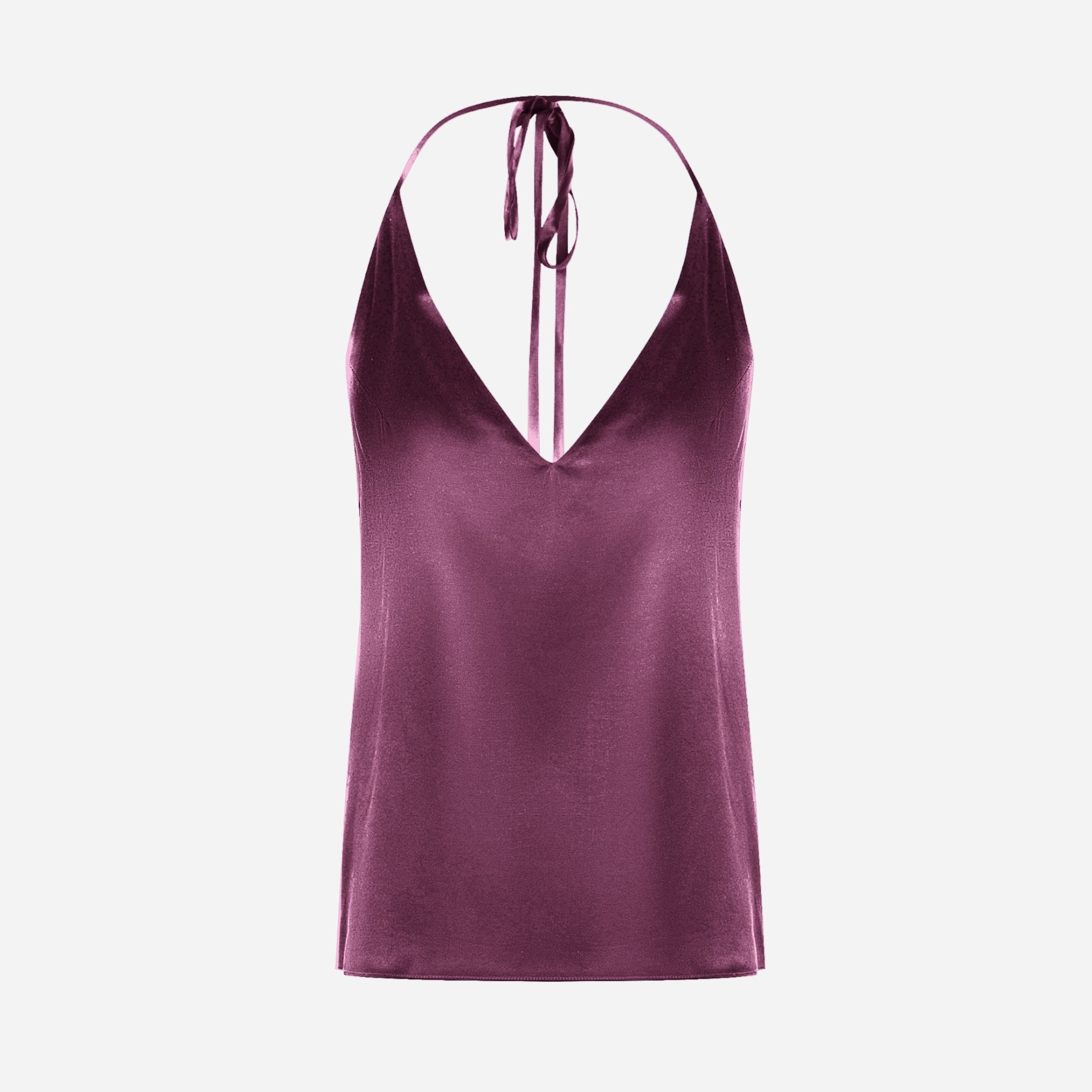 Silk Transformer Top - Plum