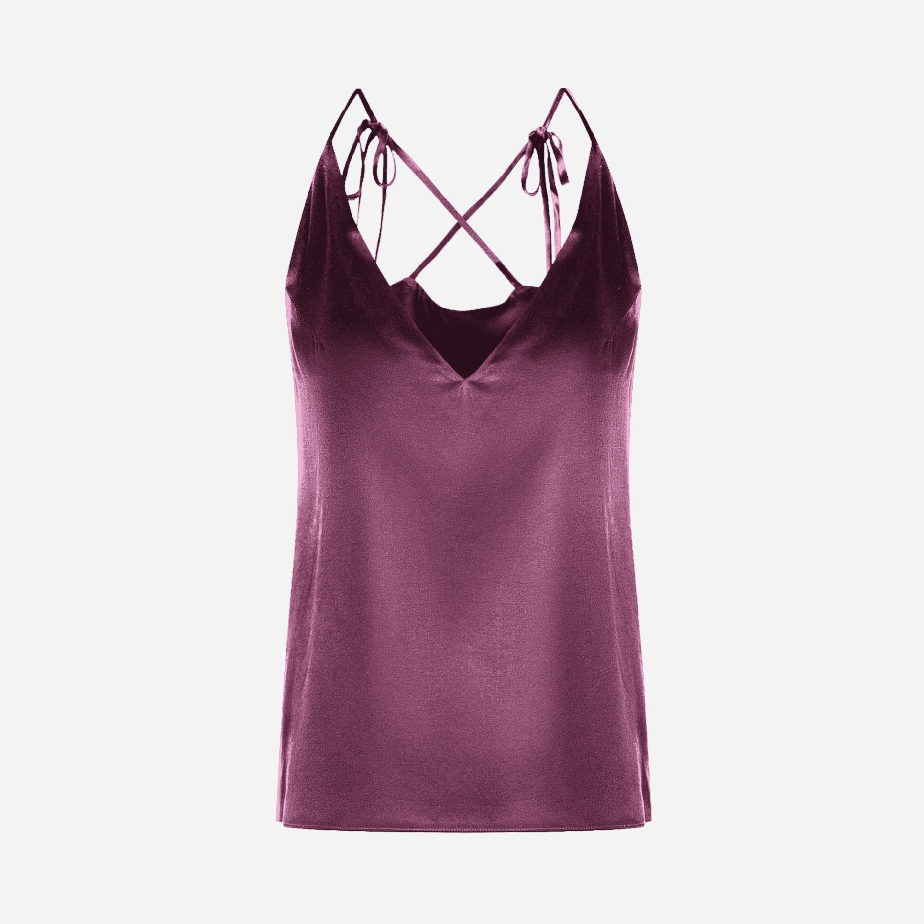Silk Transformer Top - Plum