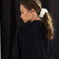 MOLODO™ Silk Scrunchie Maxi, молочная шелковая резинка для волос MOLODO, большая пушистая резинка для волос из натурального шелка, аксессуары для волос MOLODO, відео огляд шовкових резинок MOLODO