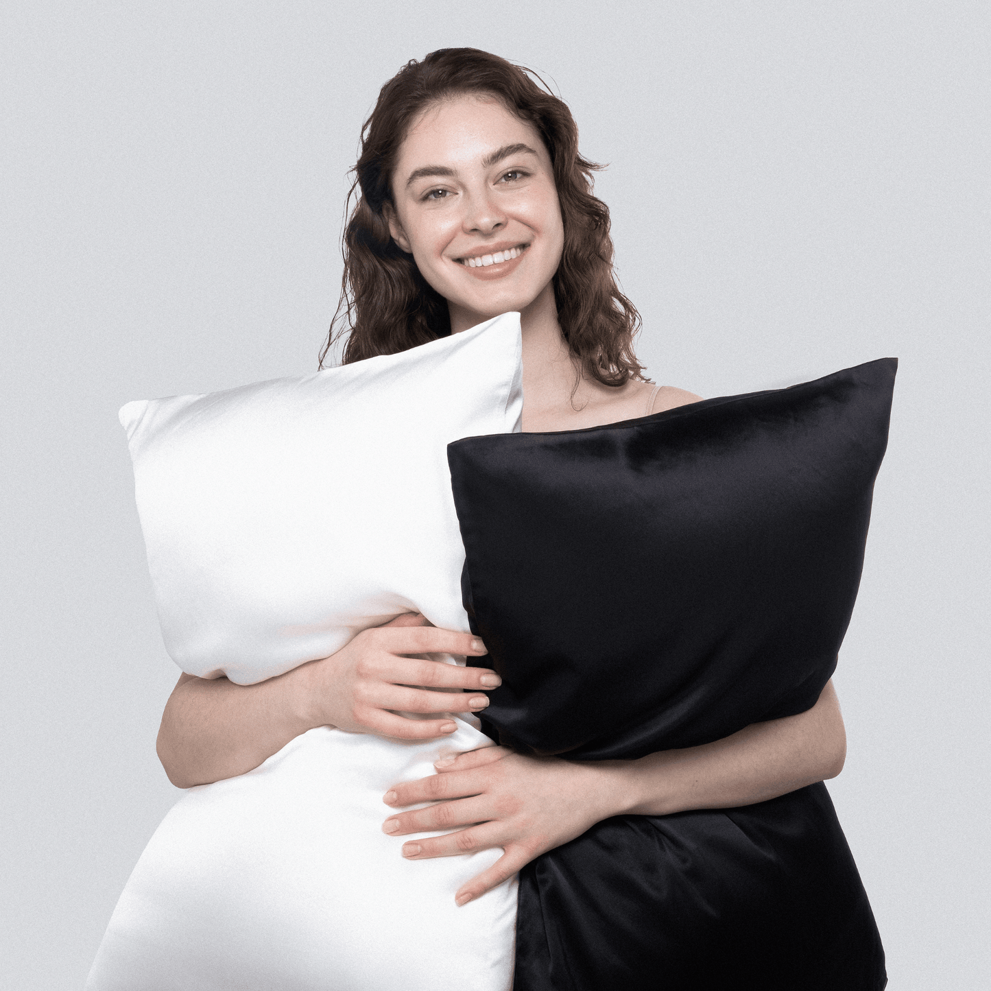 Silk Pillowcase Set 'Yin-Yang' (2pcs) - MOLODO™ Шовкова наволочка, шовк, молодо, molodo, silk, pillowcase, подарунок, білизна, постіль