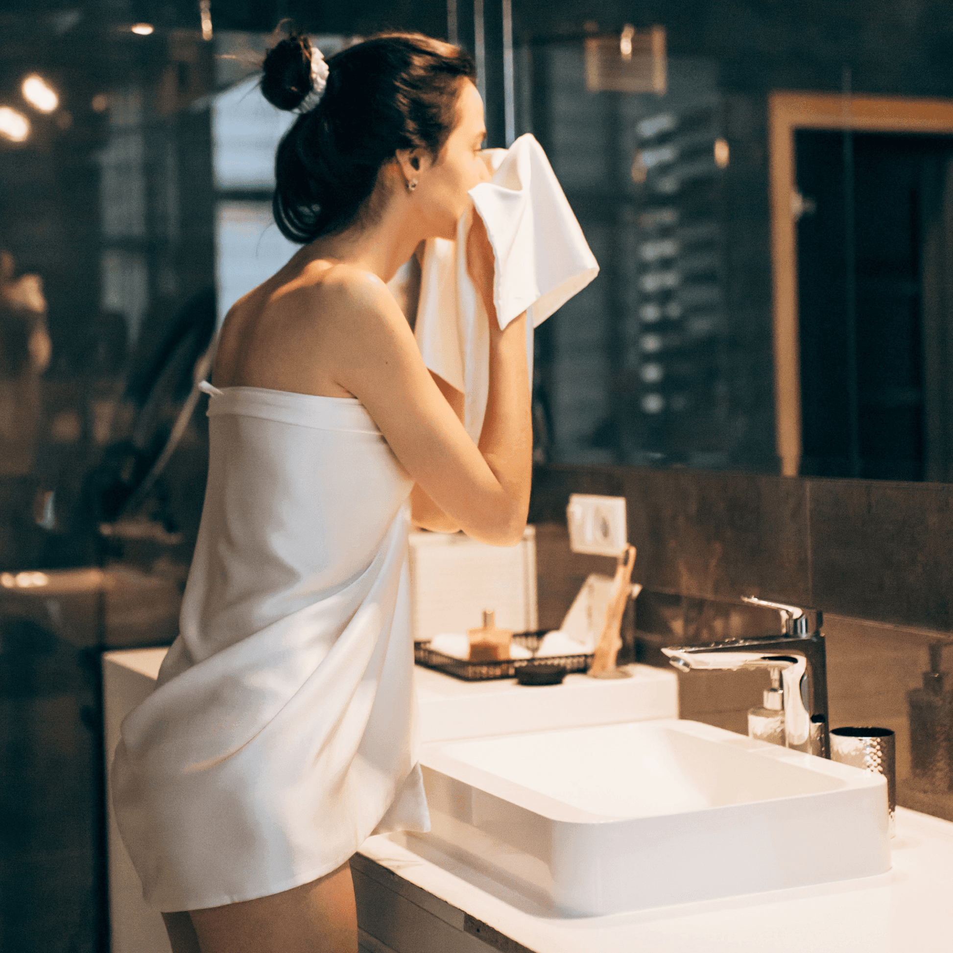Pure sales silk towels